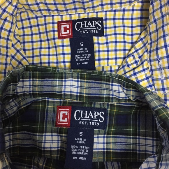 X2 Chaps Boys Plaid Button-Down Dress Shirts (5) - Picture 8 of 8